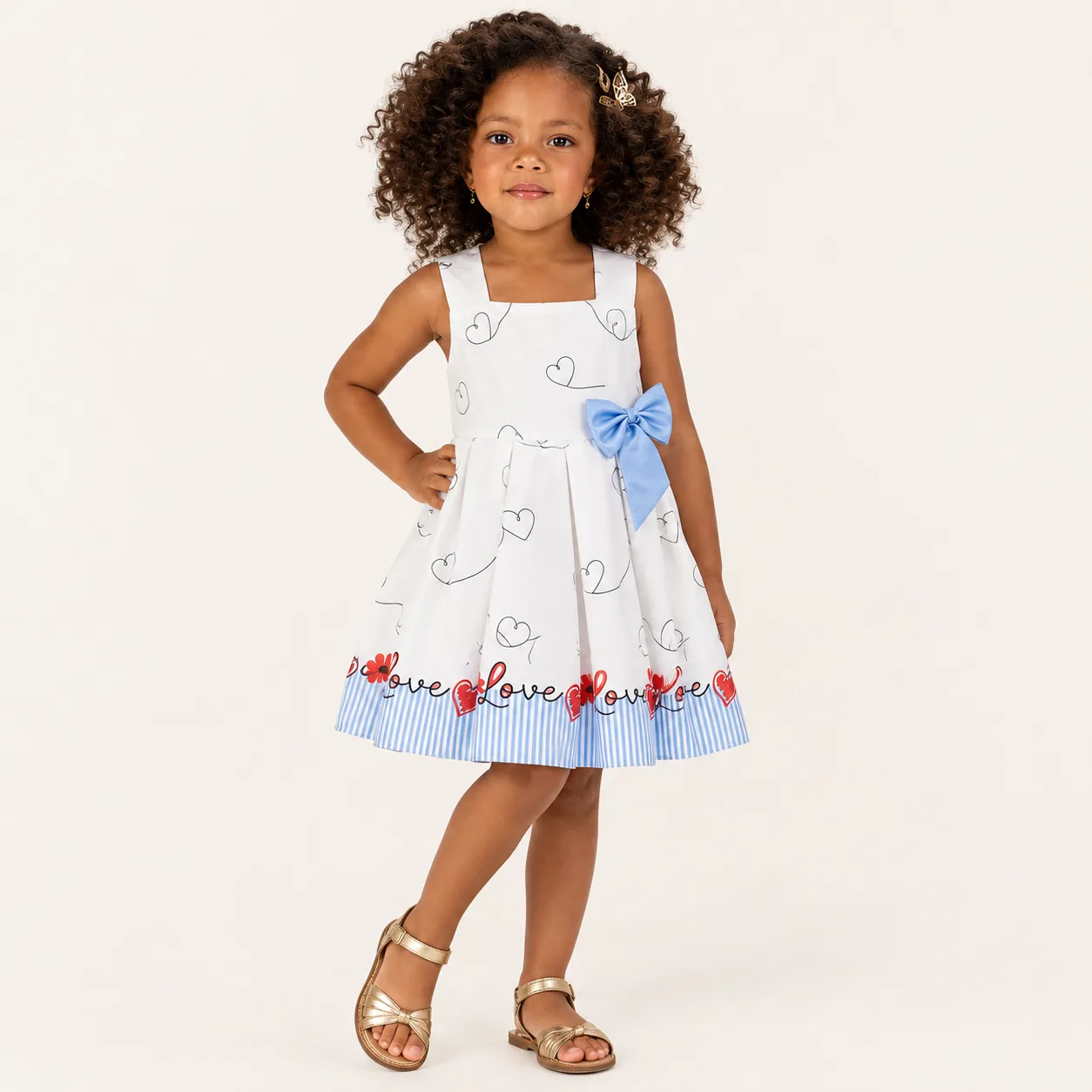 Vestido Infantil Menina Pirilampo Kids Branco