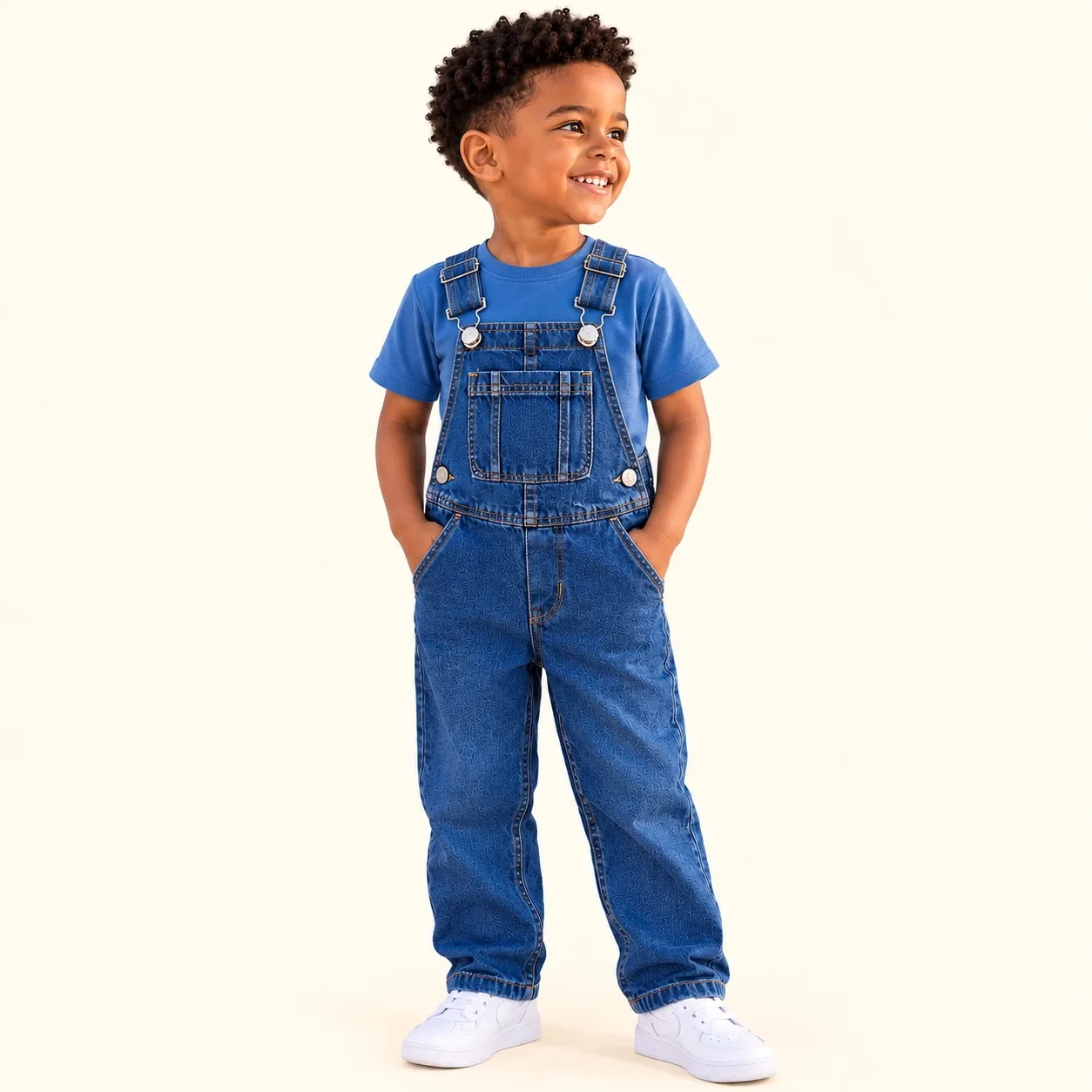 Jardineira Jeans Infantil Menino 10.23.01776 Jeans Escuro
