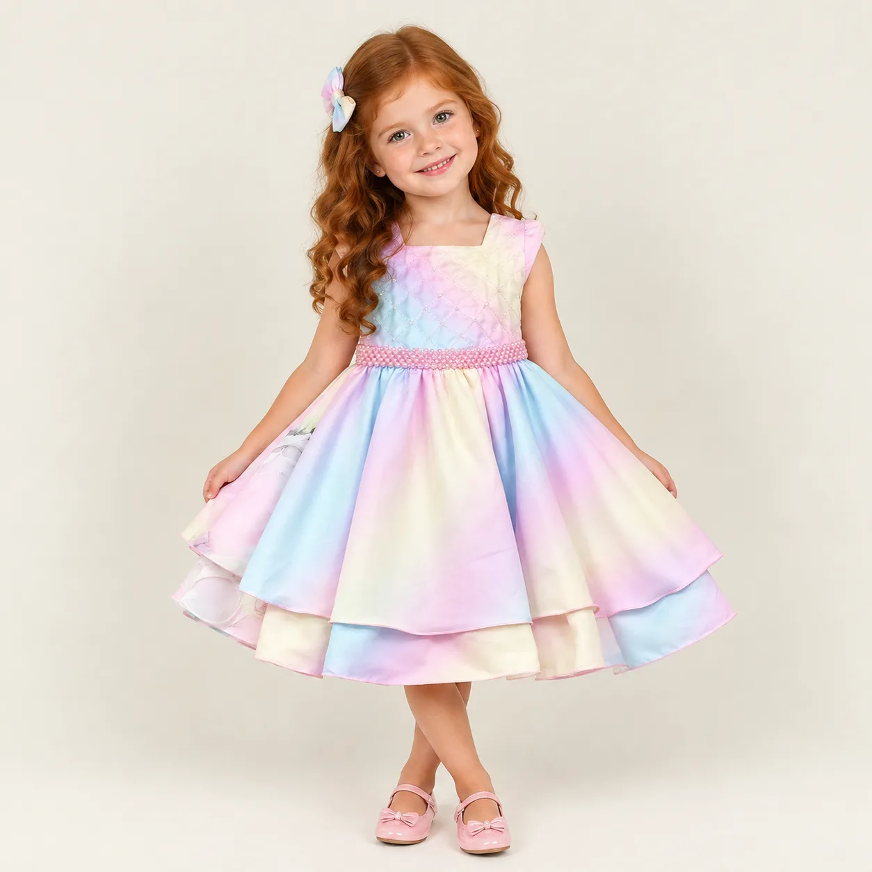 Vestido Infantil Menina Pirilampo Kids Tye-Die