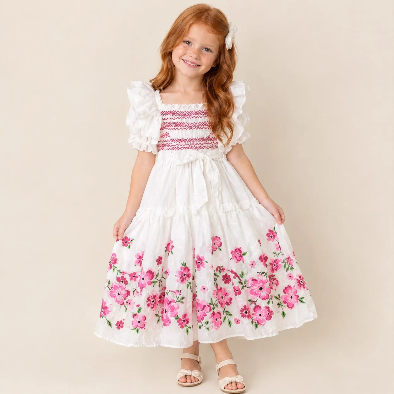 Vestido Infantil Menina Pirilampo Kids P5813 Branco