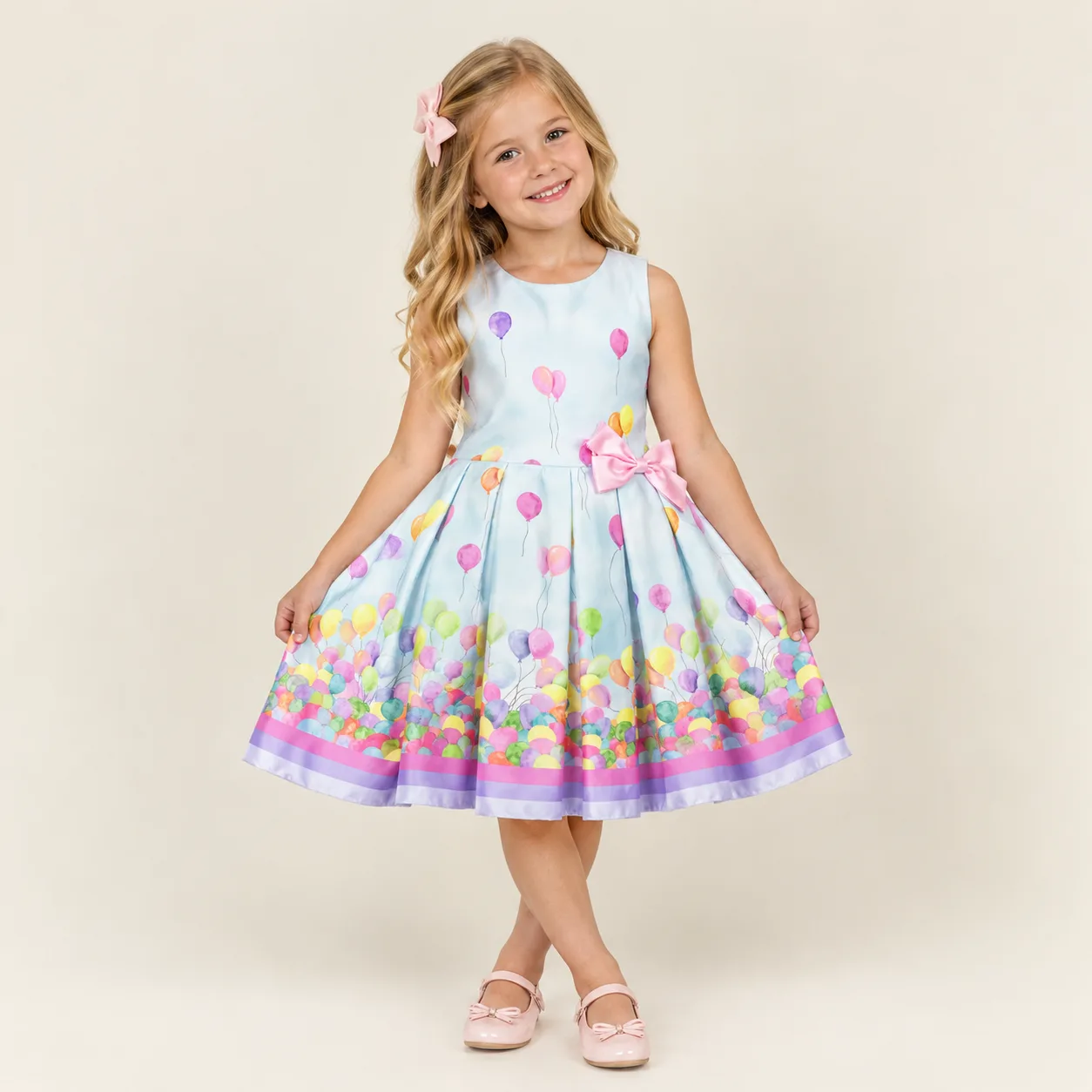 Vestido Infantil Menina Pirilampo Kids Azul