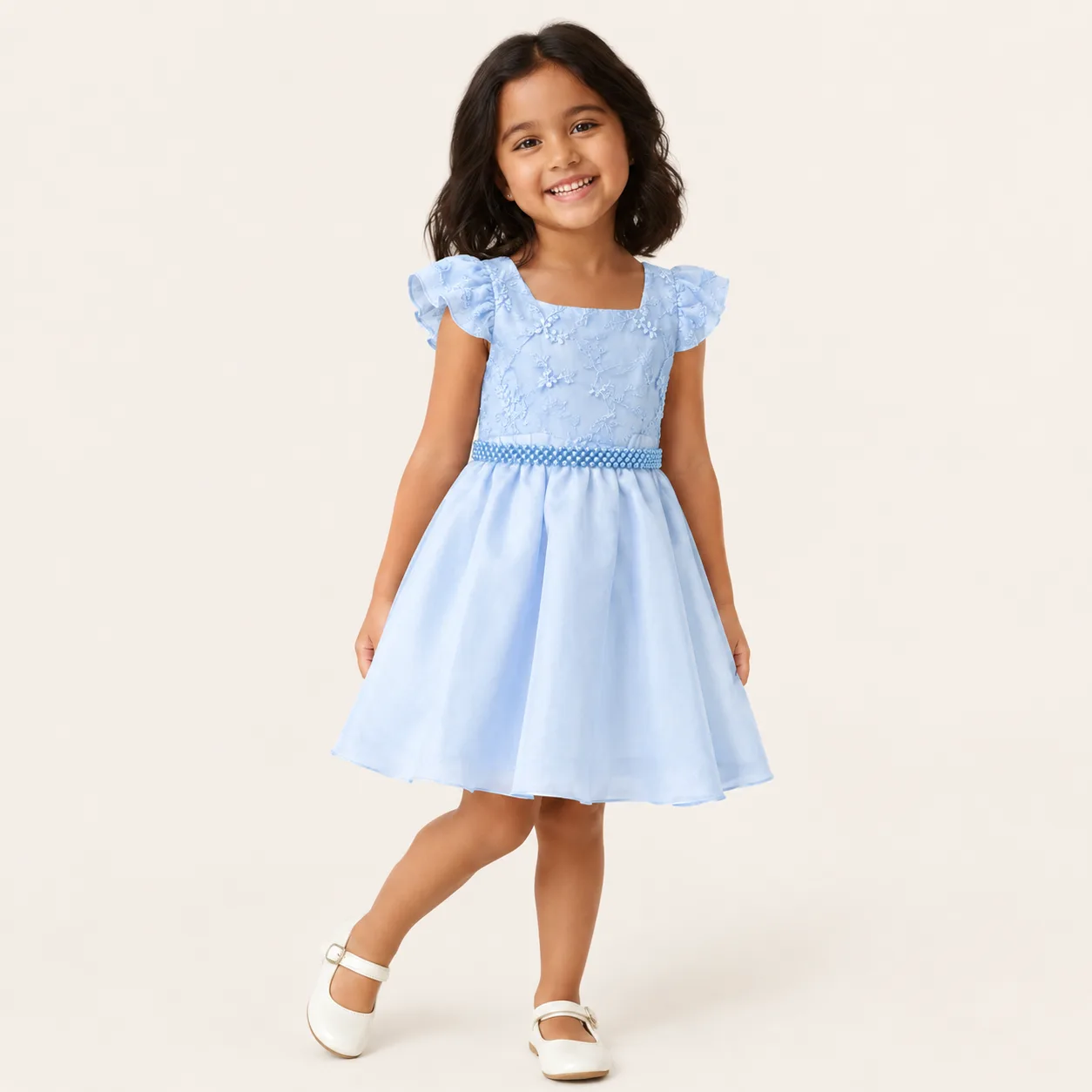 Vestido Infantil Menina Pirilampo Kids Azul