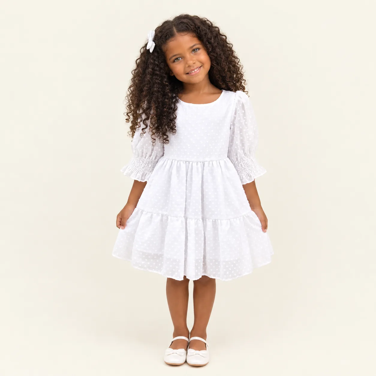 Vestido Infantil Menina Pirilampo Kids Branco