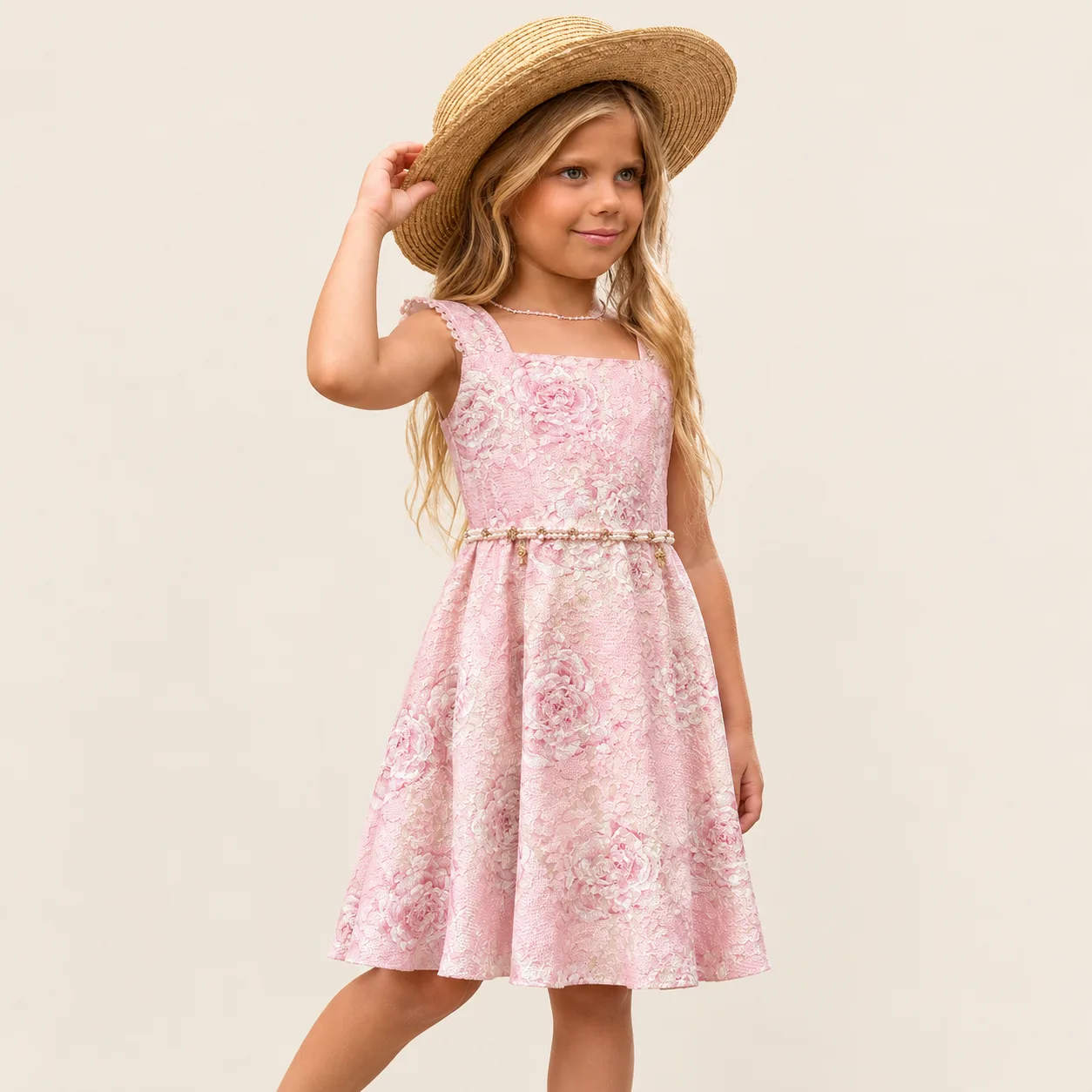 Vestido Infantil Menina Pirilampo Kids Rosê