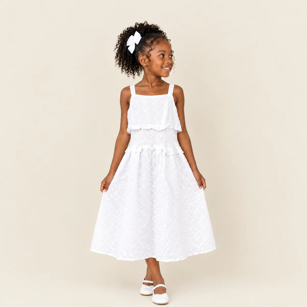 Vestido Batizado Infantil Menina Pirilampo Kids Branco