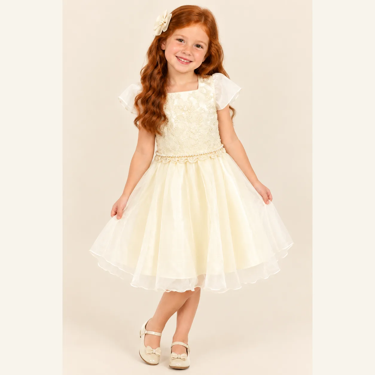 Vestido Batizado Infantil Menina Pirilampo Kids Off