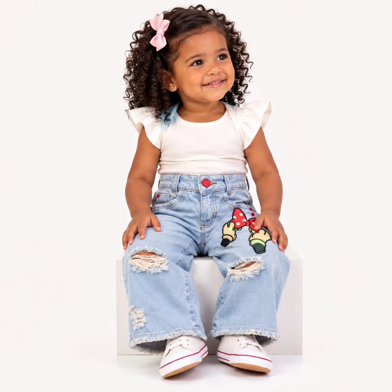 Calça Jeans Infantil Menina CALCA KIDS 39.7.05 Jeans Claro