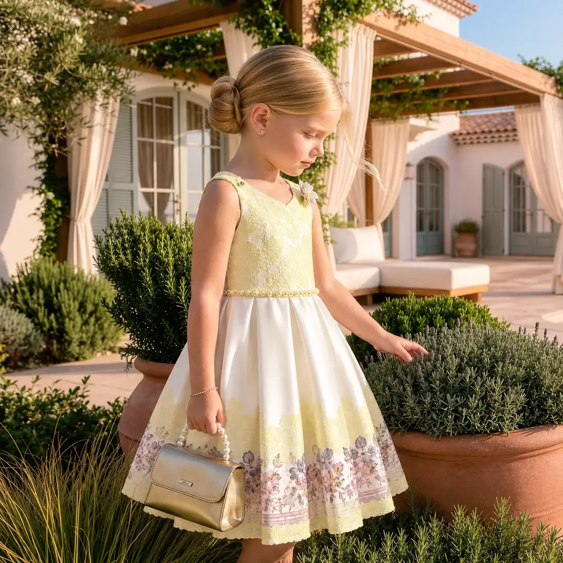 Vestido Infantil Menina Pirilampo Kids Amarelo