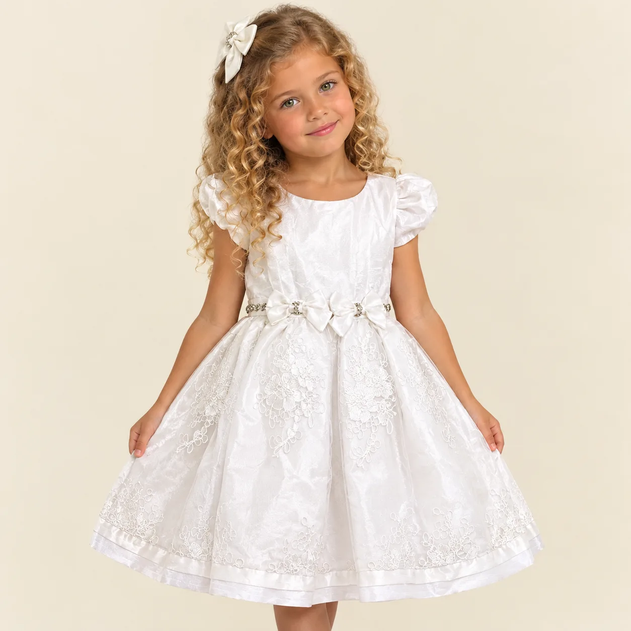 Vestido Menina Infantil Pirilampo Kids 1992010 Branco