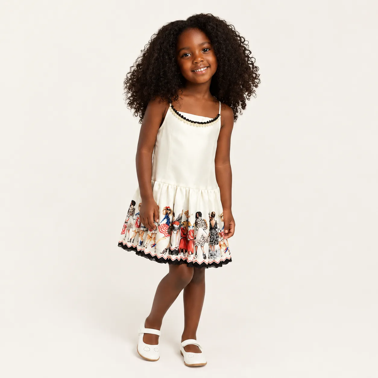 Vestido Infantil Menina Pirilampo Kids Branco