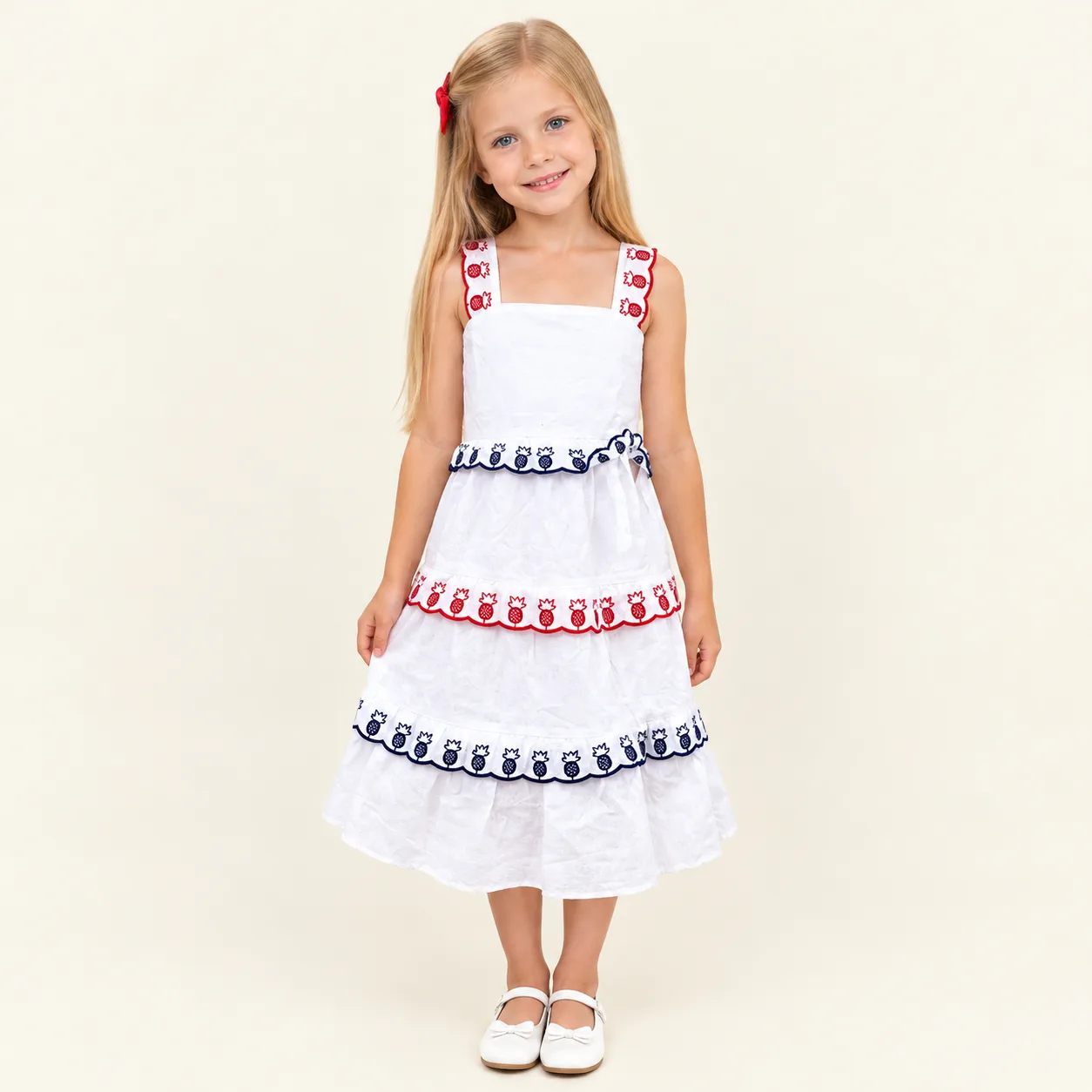 Vestido Infantil Menina Pirilampo Kids Branco