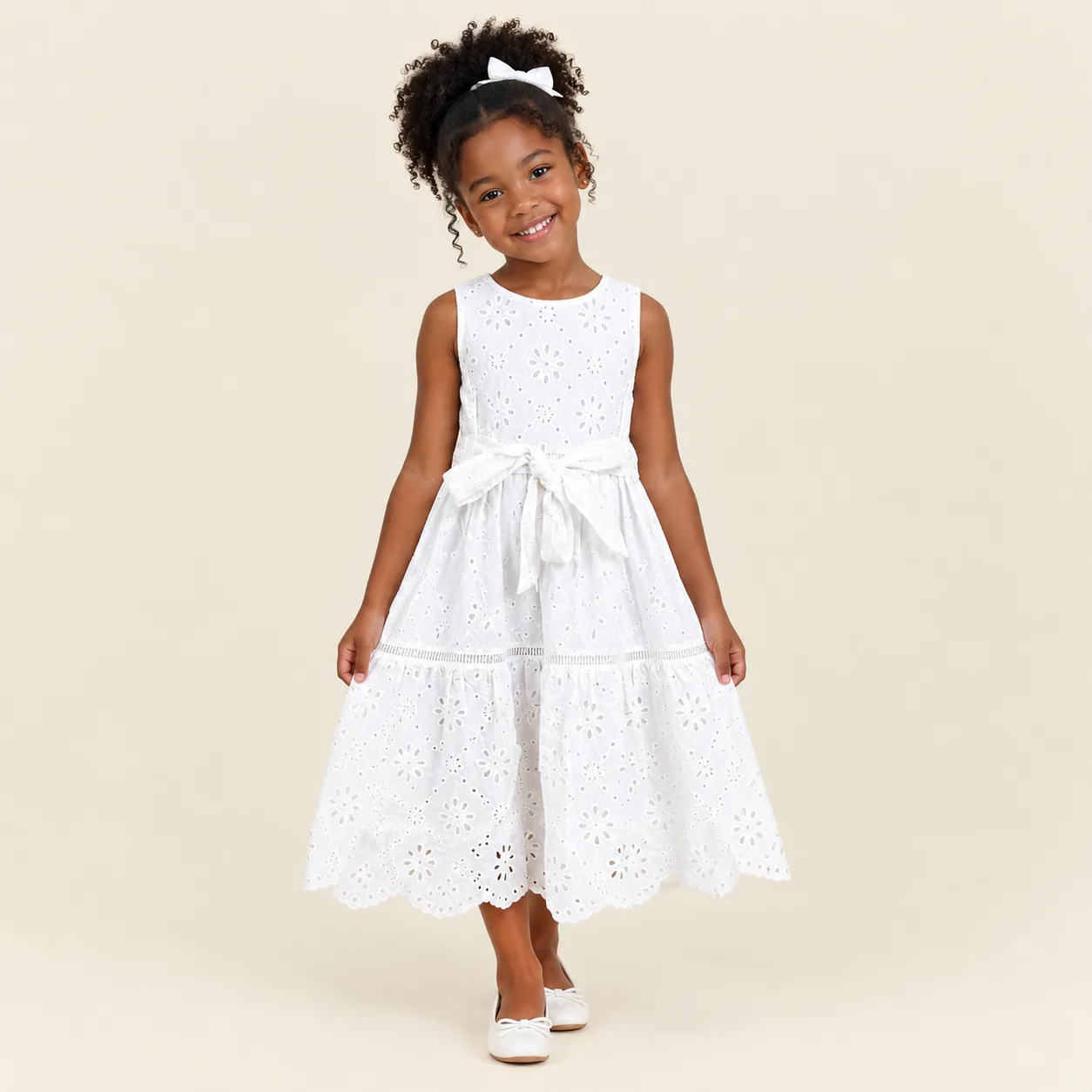 Vestido Infantil Menina Pirilampo Kids Branco