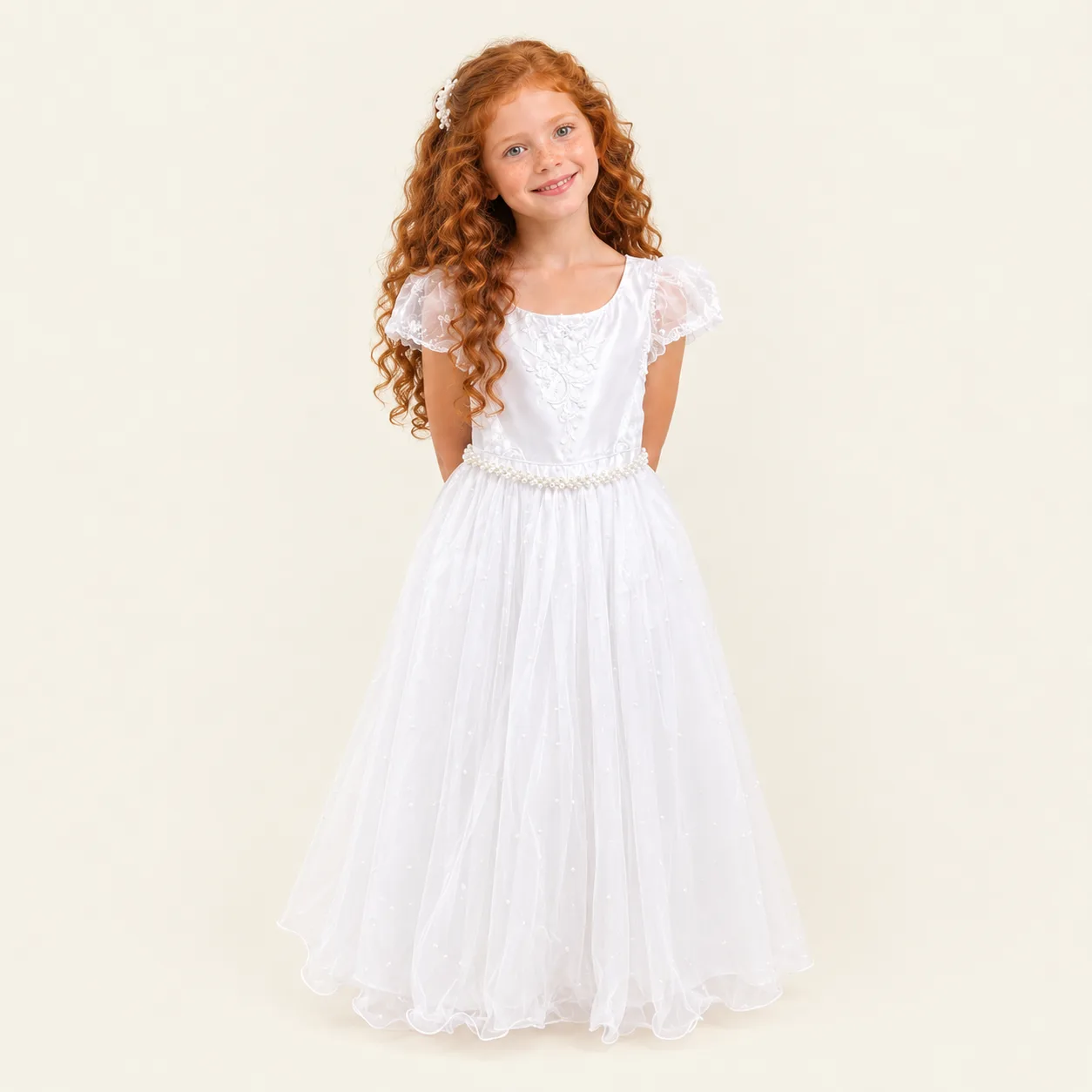 Vestido Infantil Menina Pirilampo Kids Branco