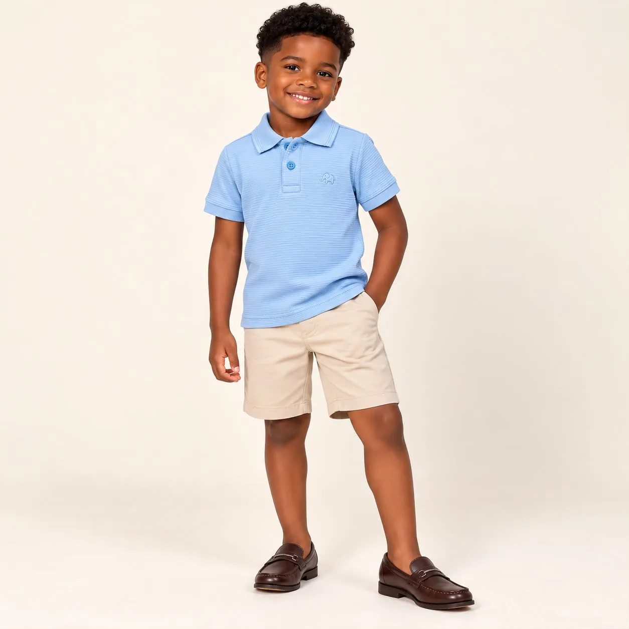 Camisa Polo Infantil Menino Pirilampo Kids CG882857 Azul Bebê