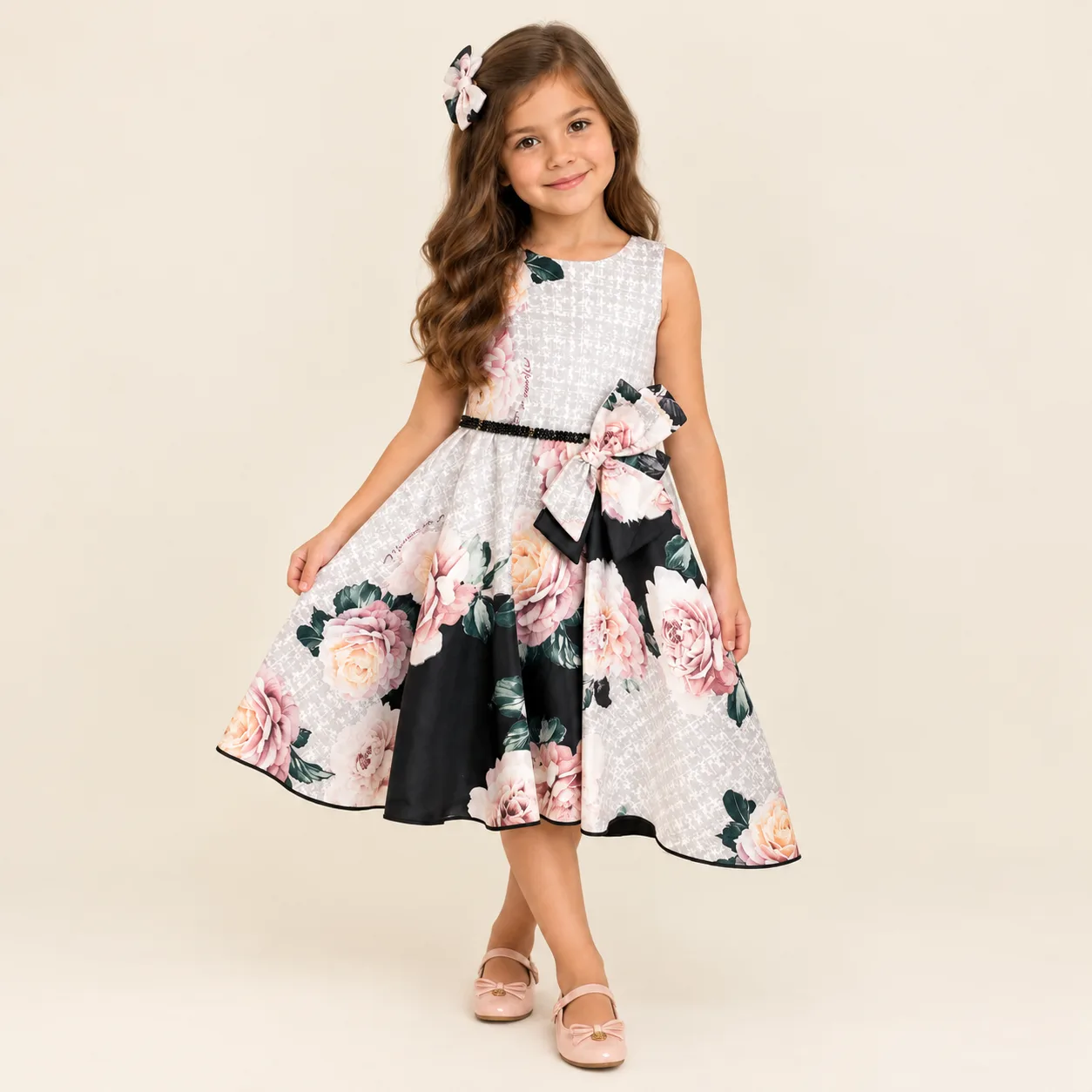 Vestido Infantil Menina Pirilampo Kids Cinza