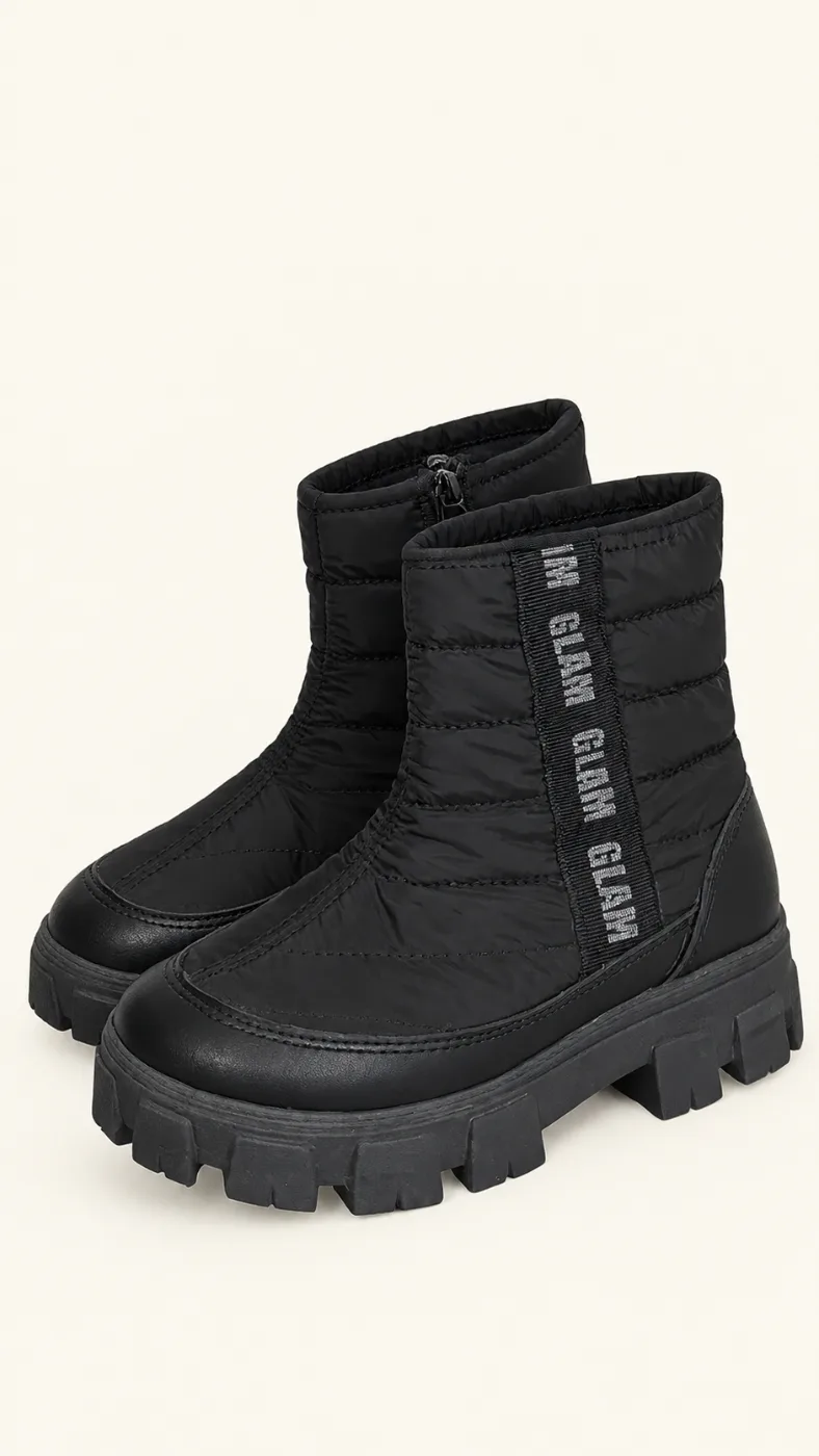 Galocha infantil Menina Pirilampo Kids Preto