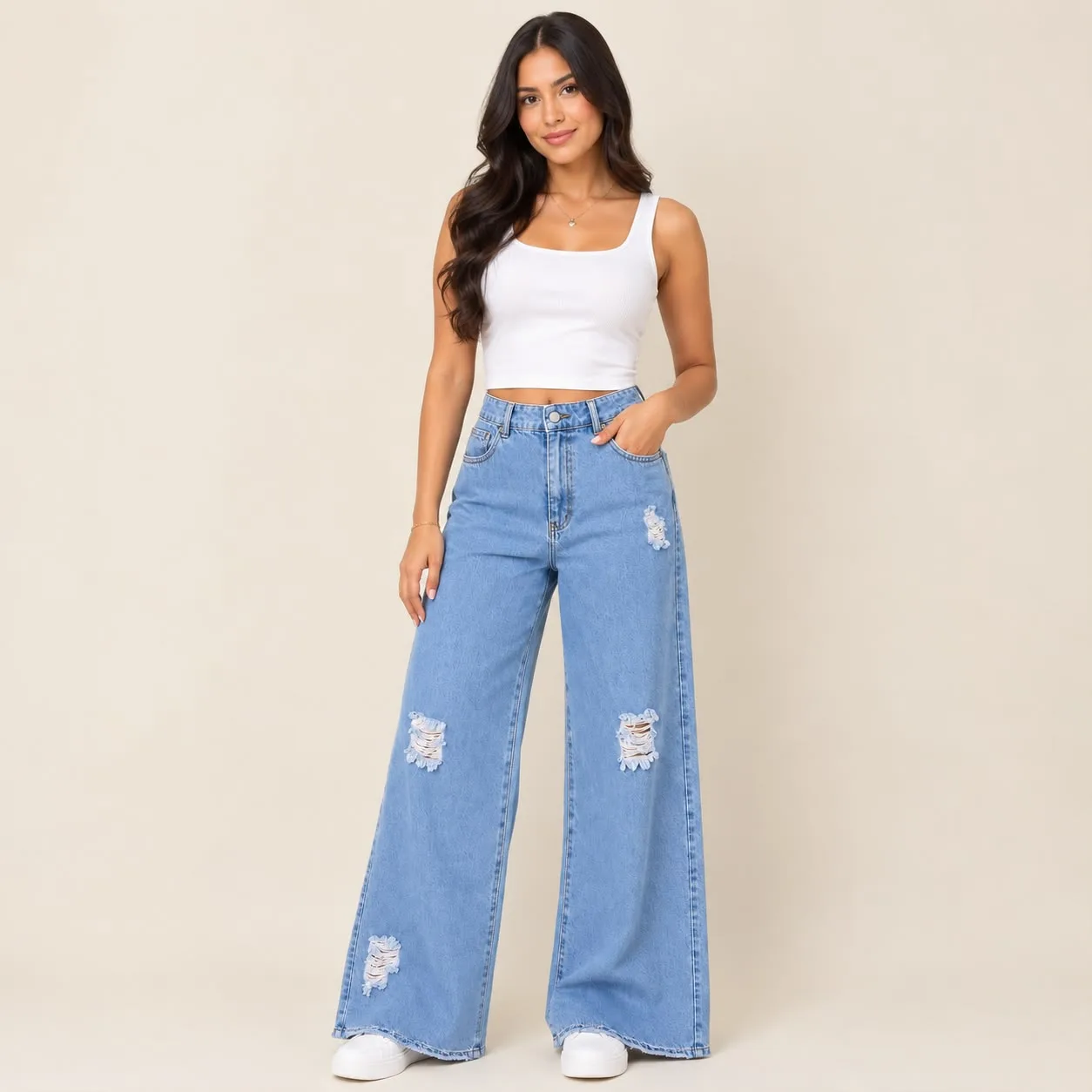 Calça Jeans Teens Menina Pirilampo Kids ALCA TEENS 1527.05 Jeans Claro