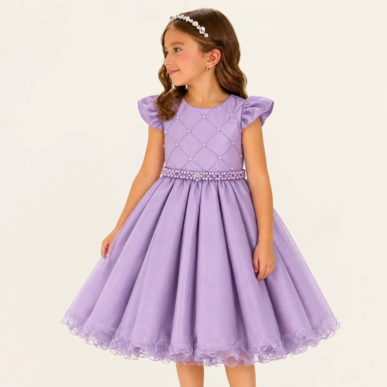 Vestido Infantil Menina Pirilampo Kids Lilás