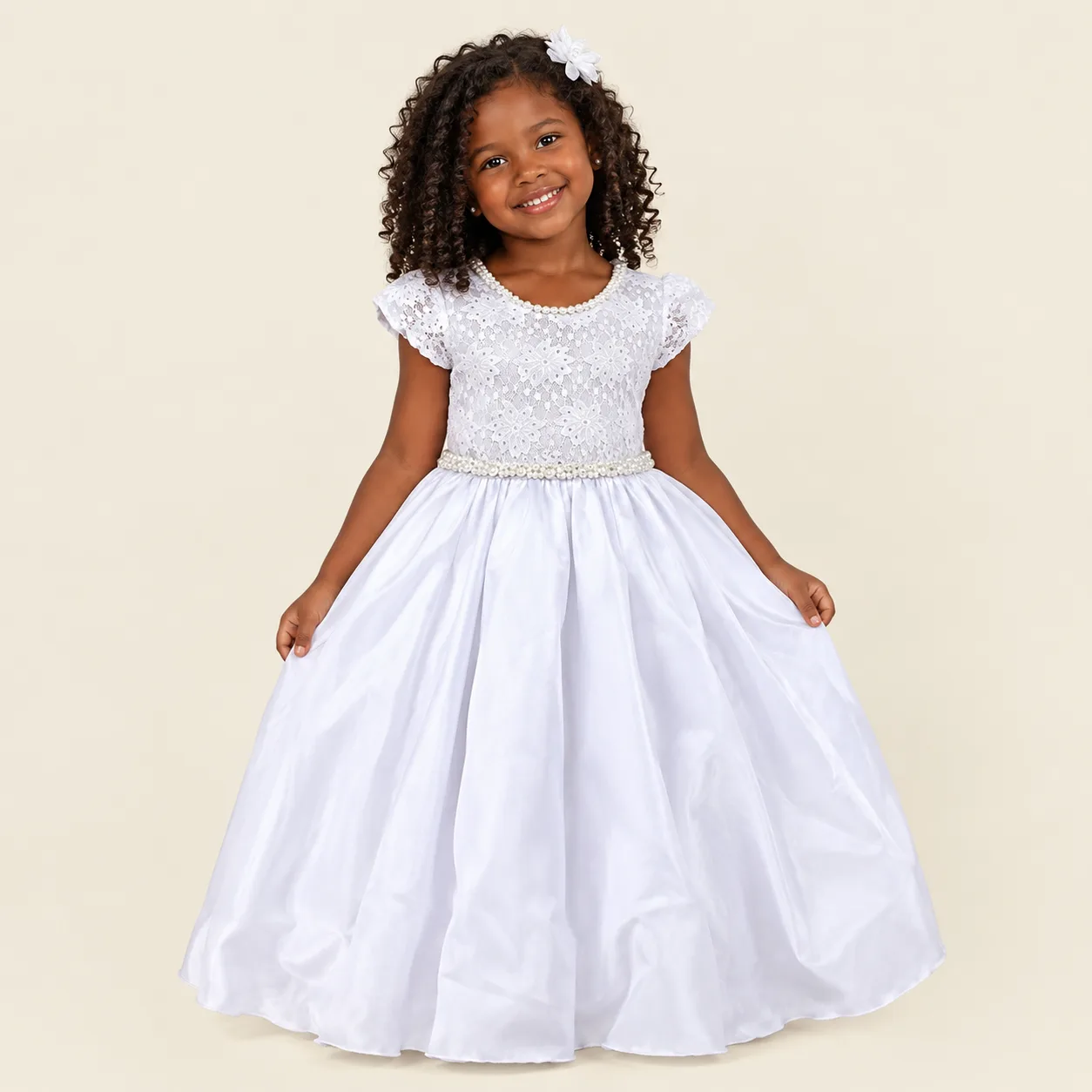 Vestido Infantil Menina Pirilampo Kids 521488 10 Branco