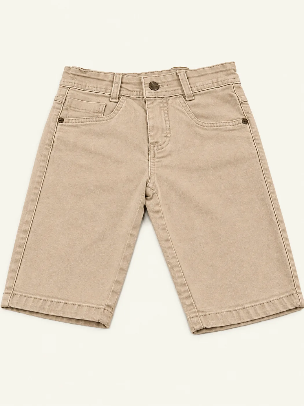 Bermuda Infantil Menino Pirilampo Kids Bege